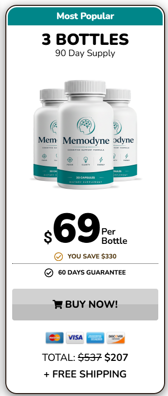 Buy Memodyne 3 Bottle